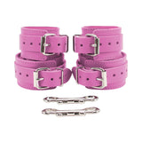 BDSM Leather Wrist and Ankle Restraints - Regular or Lockable | Atlanta Collection