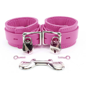 Premium Lambskin Leather Wrist & Ankle Cuffs - BDSM Bondage Restraints Set | Atlas Collection