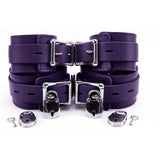 BDSM Leather Wrist and Ankle Restraints - Regular or Lockable | Atlanta Collection