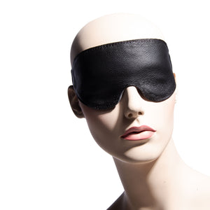 Premium Leather Blindfold for BDSM Play | Madison Collection