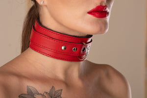 Luxury Faux Fur BDSM Collar - Handmade Leather Bondage Gear | Bonn Collection