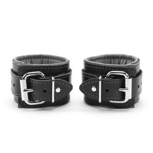 Madison Lockable Lambskin Leather Wrist & Ankle BDSM Cuffs - Ultra Soft Bondage Restraints | Madison Collection