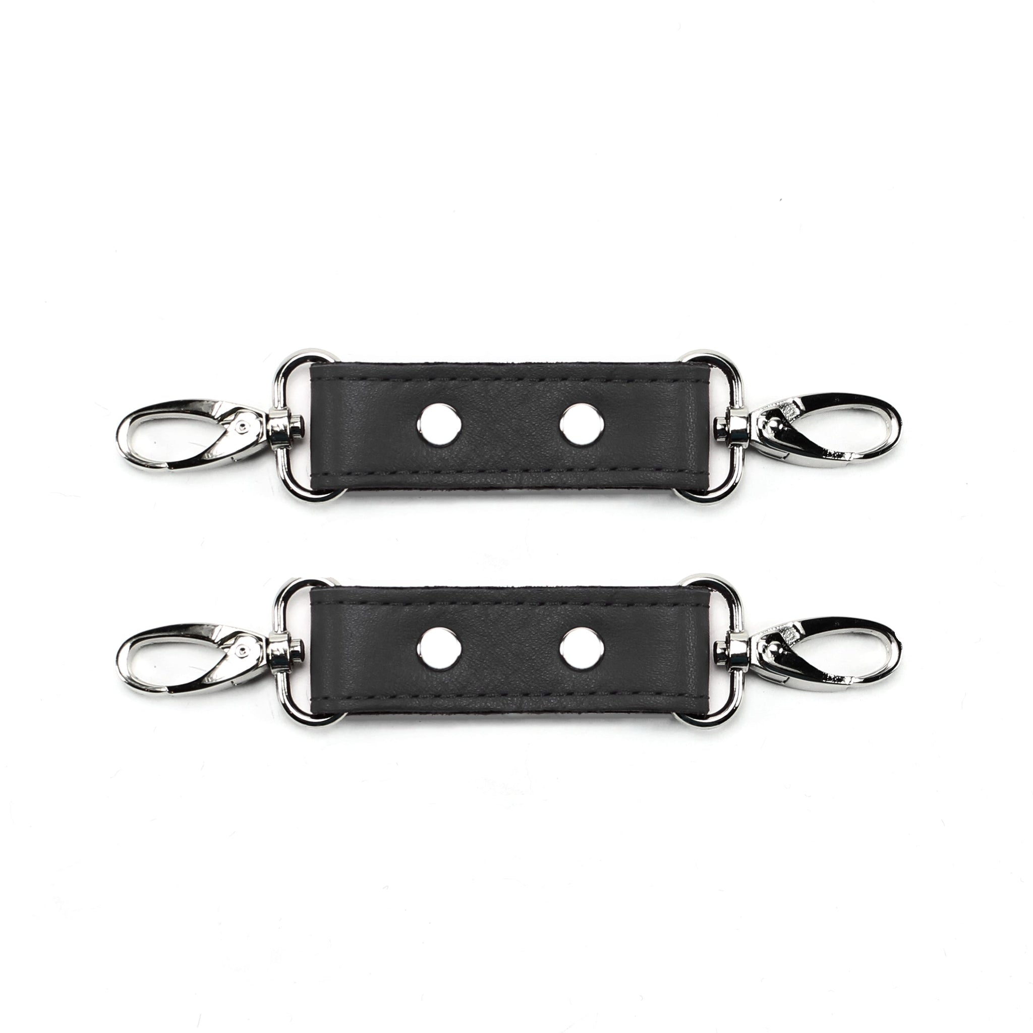 Leather BDSM Two Connectors - Durable Bondage Gear Accessories | Bonn Collection