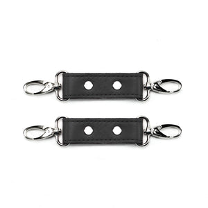 Leather BDSM Two Connectors - Durable Bondage Gear Accessories | Bonn Collection