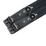 Lockable Leather Bondage Restraints Set - 11 Piece BDSM Gear | Avery Collection