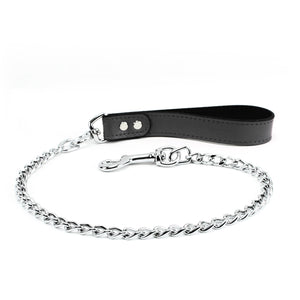 BDSM Genuine Chinchilla Fur Collar and Leash Set for Roleplay | Bonn Collection