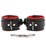 Madison Lockable Lambskin Leather Wrist & Ankle BDSM Cuffs - Ultra Soft Bondage Restraints | Madison Collection