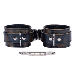 Camo Leather Wrist and Ankle BDSM Restraints Set | Camo Collection