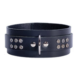 Valerie Crystal-Studded Leather BDSM Collar and Leash Set | Valerie Collection