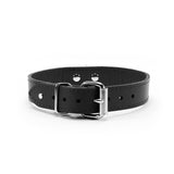 O-Ring Slave Collar BDSM Gear - Premium Leather Choker by VP Leather | Atlanta Collection