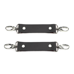 Premium Leather BDSM Connectors - Two Restraint Clips | Atlanta Collection