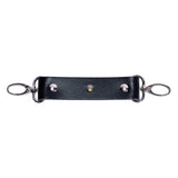 Crystal Leather BDSM Wrist or Ankle Cuffs with Connector | Valerie Collection