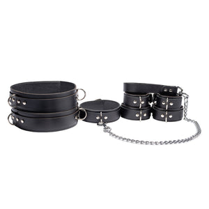 11-Piece Leather BDSM Restraint Set | Avery Collection