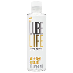 Water-Based Personal Lubricant - Lube Life for BDSM Play, Non-Staining, 8 oz