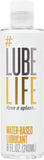 Water-Based Personal Lubricant - Lube Life for BDSM Play, Non-Staining, 8 oz