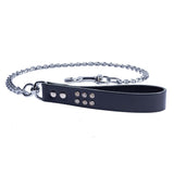 Valerie Crystal-Studded Leather BDSM Collar and Leash Set | Valerie Collection