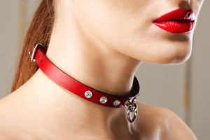 Premium Leather Day Collar - Discreet BDSM Choker for Submissive Play | London Collection