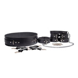 Avery Premium Leather Bondage Restraints Kit - 10 Piece BDSM Set for Couples | Avery Collection