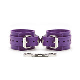 Premium Lambskin Leather Wrist & Ankle Cuffs - BDSM Bondage Restraints Set | Atlas Collection