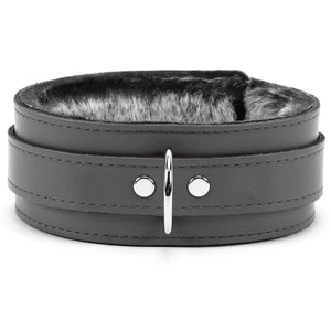 BDSM Faux Fur Locking Chinchilla Collar | Bonn Collection