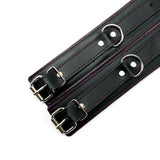 Madison Lockable Lambskin Leather Wrist & Ankle BDSM Cuffs - Ultra Soft Bondage Restraints | Madison Collection