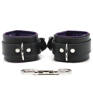 Madison Lockable Lambskin Leather Wrist & Ankle BDSM Cuffs - Ultra Soft Bondage Restraints | Madison Collection