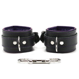 Madison Lockable Lambskin Leather Wrist & Ankle BDSM Cuffs - Ultra Soft Bondage Restraints | Madison Collection