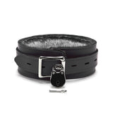 BDSM Faux Fur Locking Chinchilla Collar | Bonn Collection