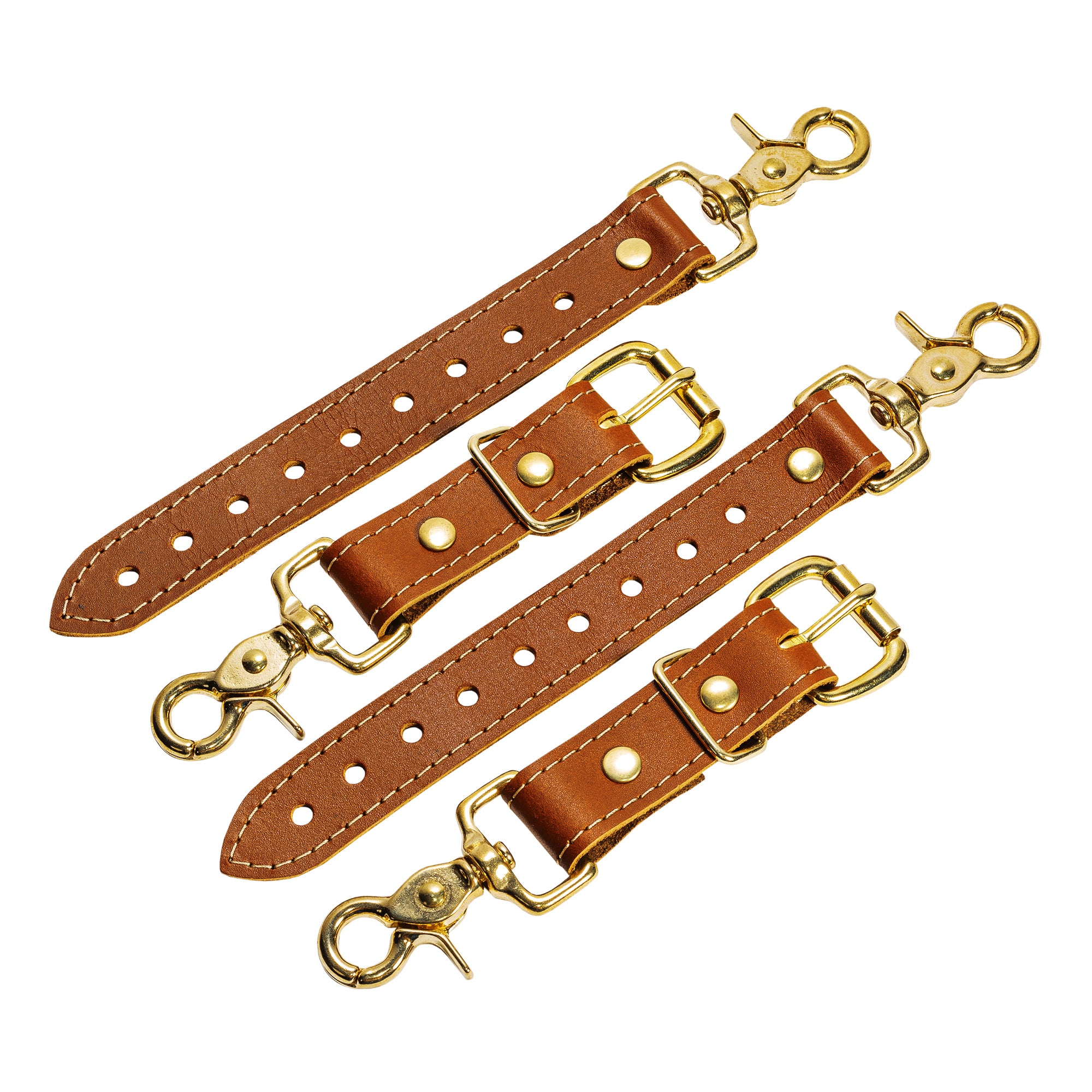 Adjustable BDSM Leather Garters | Fox Collection