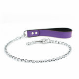 BDSM Leather Ankle & Wrist Cuffs with Collar, Chain, & Leash Set