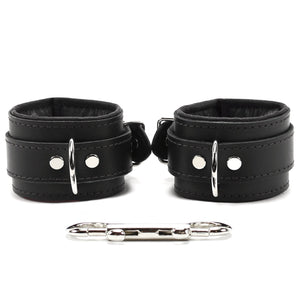 Madison Lockable Lambskin Leather Wrist & Ankle BDSM Cuffs - Ultra Soft Bondage Restraints | Madison Collection