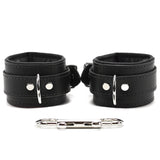 Madison Lockable Lambskin Leather Wrist & Ankle BDSM Cuffs - Ultra Soft Bondage Restraints | Madison Collection