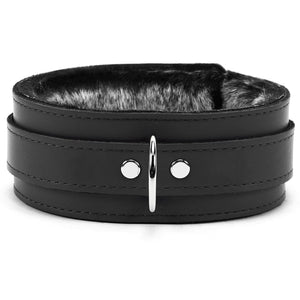 BDSM Faux Fur Locking Chinchilla Collar | Bonn Collection