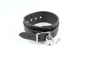 Ankle and Wrist Cuffs Collar Chain Leash Set - Soft Handcrafted Leather BDSM Restraints | Atlanta Collection