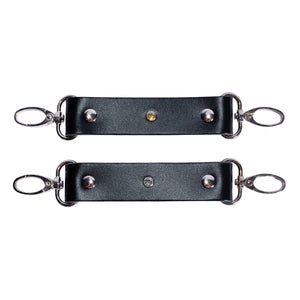 Valerie Crystal Leather BDSM Restraint Connectors | Valerie Collection