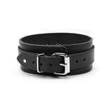 Ankle and Wrist Cuffs Collar Chain Leash Set - Soft Handcrafted Leather BDSM Restraints | Atlanta Collection