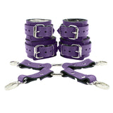 Lockable Wrist and Ankle Cuffs 4-Way Hogtie Restraints for BDSM Play | Bonn Collection