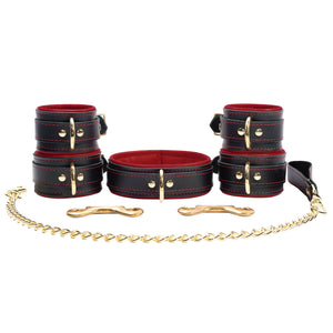 Madison Leather BDSM Beginner Set - Lamb Leather Padded Restraints Kit | Madison Collection