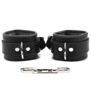 Madison Lockable Lambskin Leather Wrist & Ankle BDSM Cuffs - Ultra Soft Bondage Restraints | Madison Collection