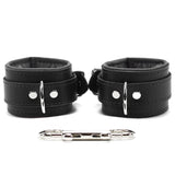 Madison Lockable Lambskin Leather Wrist & Ankle BDSM Cuffs - Ultra Soft Bondage Restraints | Madison Collection