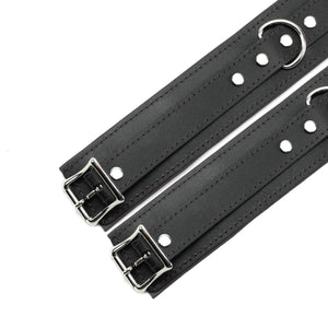 Madison Lockable Lambskin Leather Wrist & Ankle BDSM Cuffs - Ultra Soft Bondage Restraints | Madison Collection