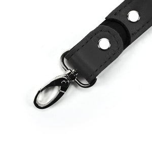 Leather BDSM Two Connectors - Durable Bondage Gear Accessories | Bonn Collection