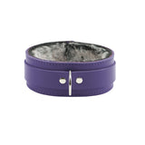 Luxury Leather Collar with Fur Lining | Atlas Collection