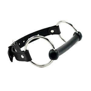 Bonn Mouth Bit Gag Premium Lambskin Leather Strap Tor Grade Resin