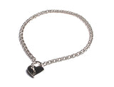 Heart Padlock Chain BDSM Day Collar Necklace