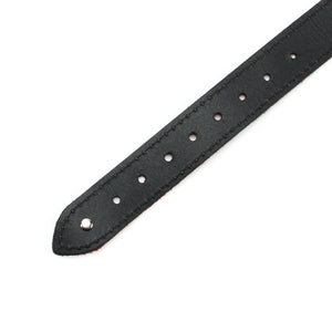 Deluxe Leather BDSM Slave Collar Adjustable with Locking Buckle | Nikita Collection