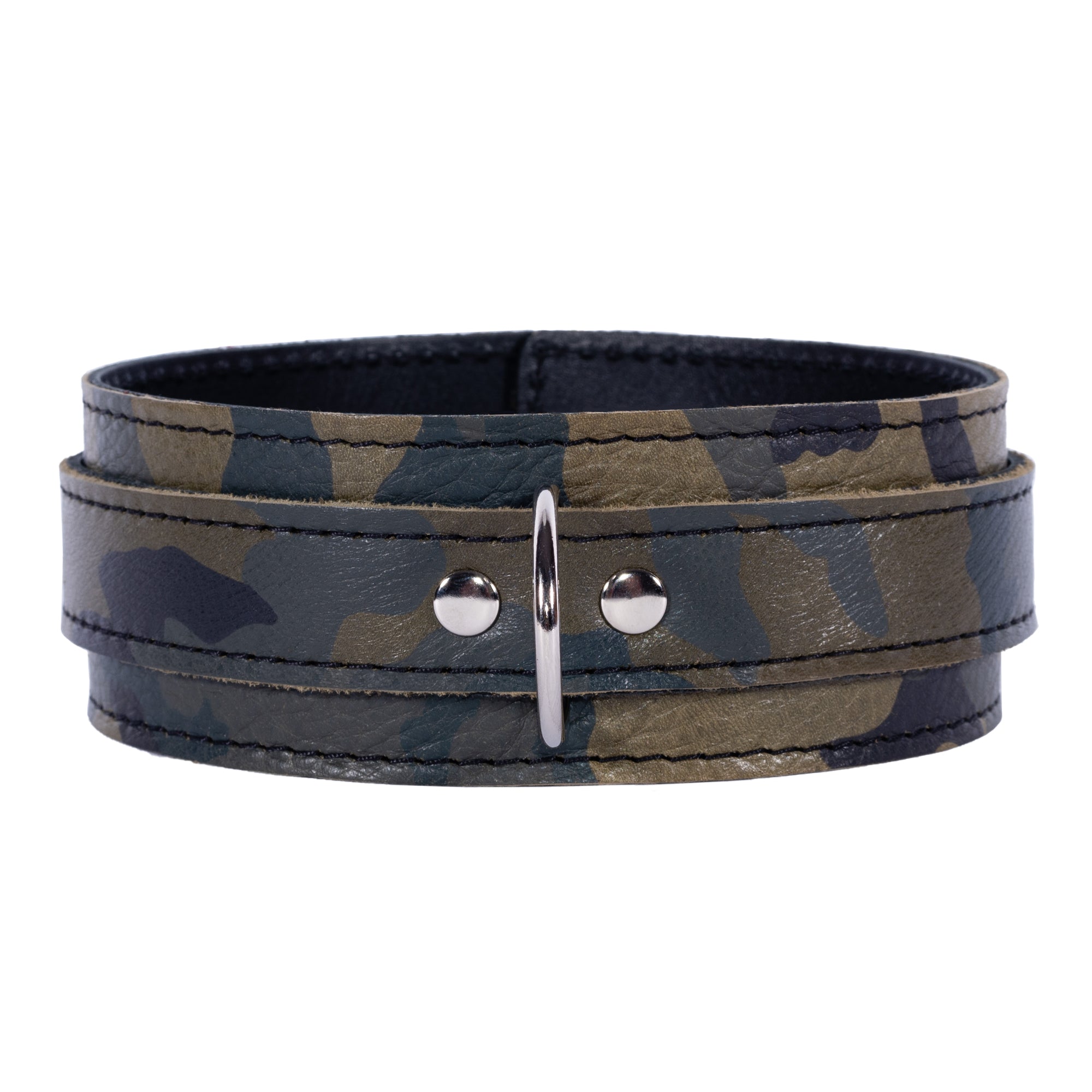 Camo Leather Collar