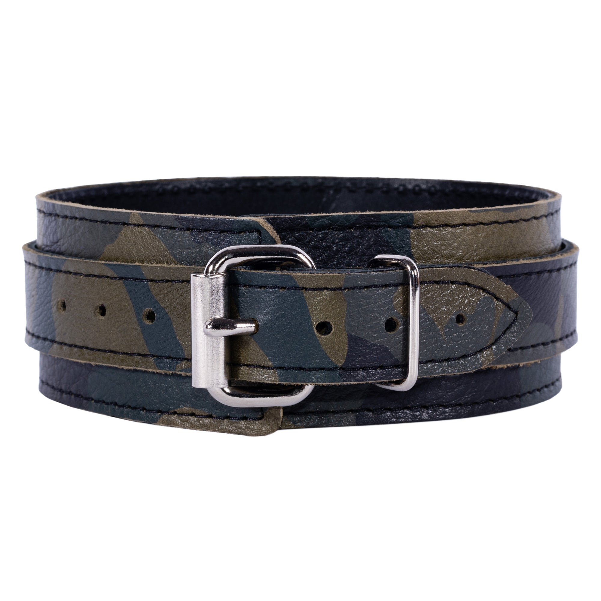 Camo Leather Collar