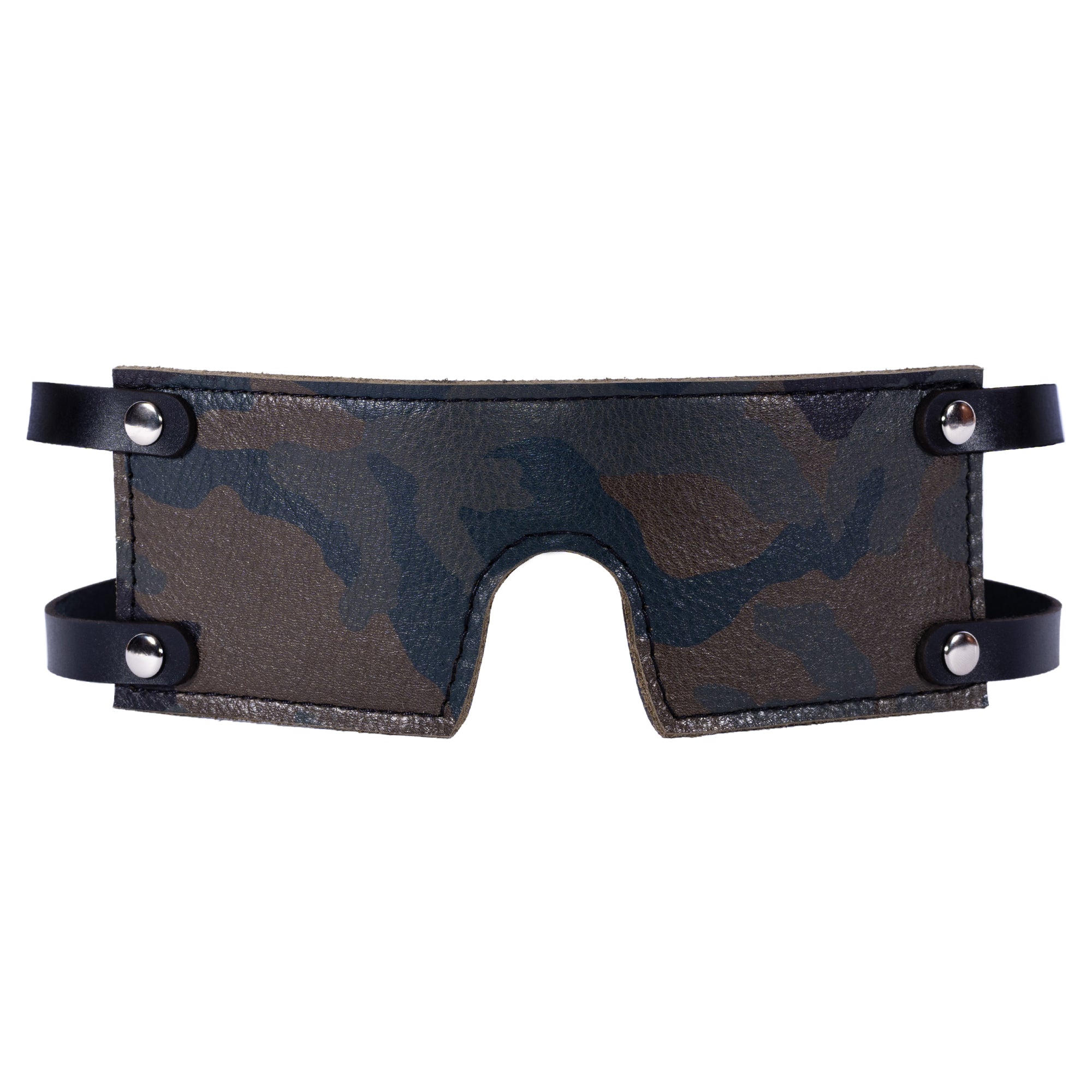 Camo Leather BDSM Blindfolds | Camo Collection