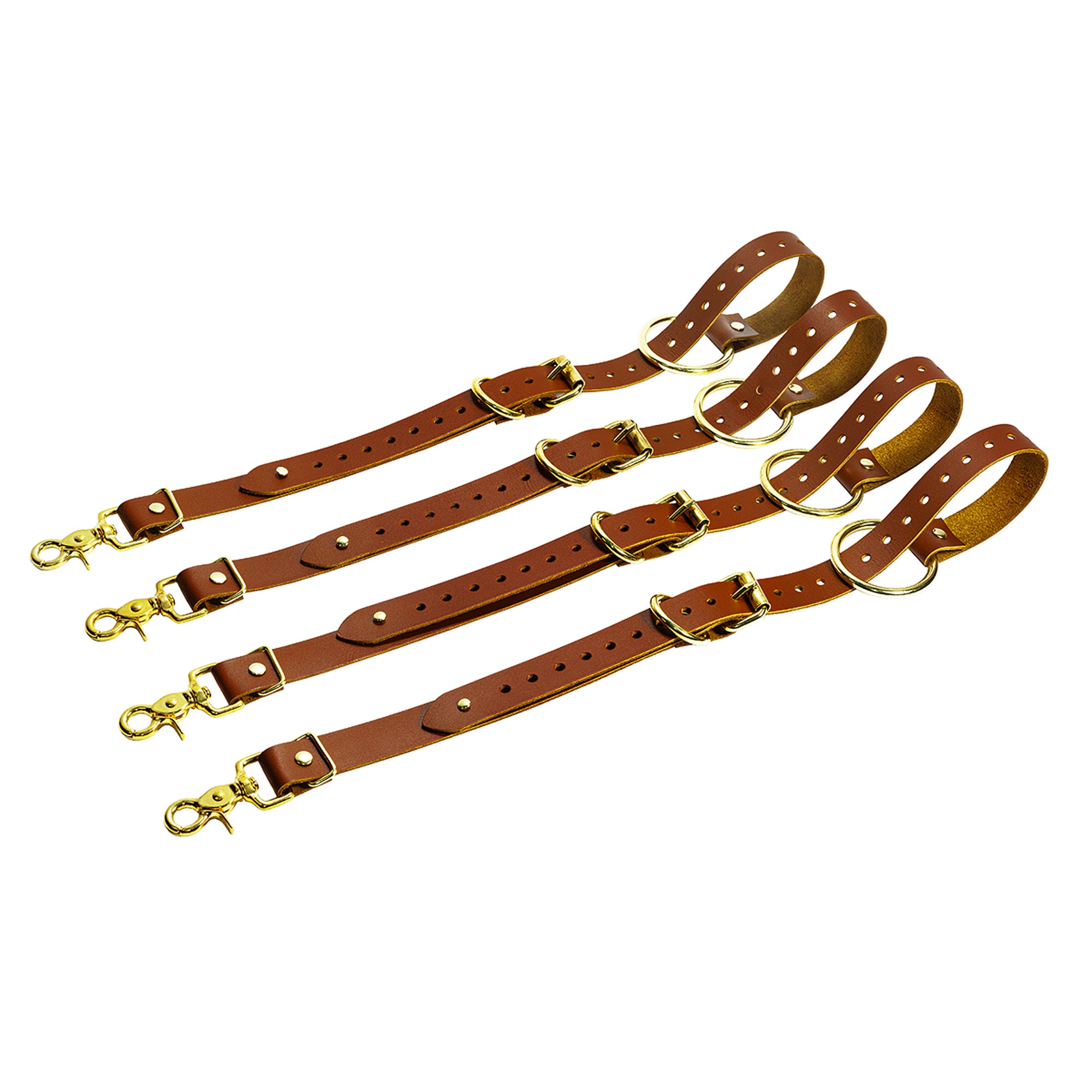 4 Piece Leather Bed Restraints Set for BDSM